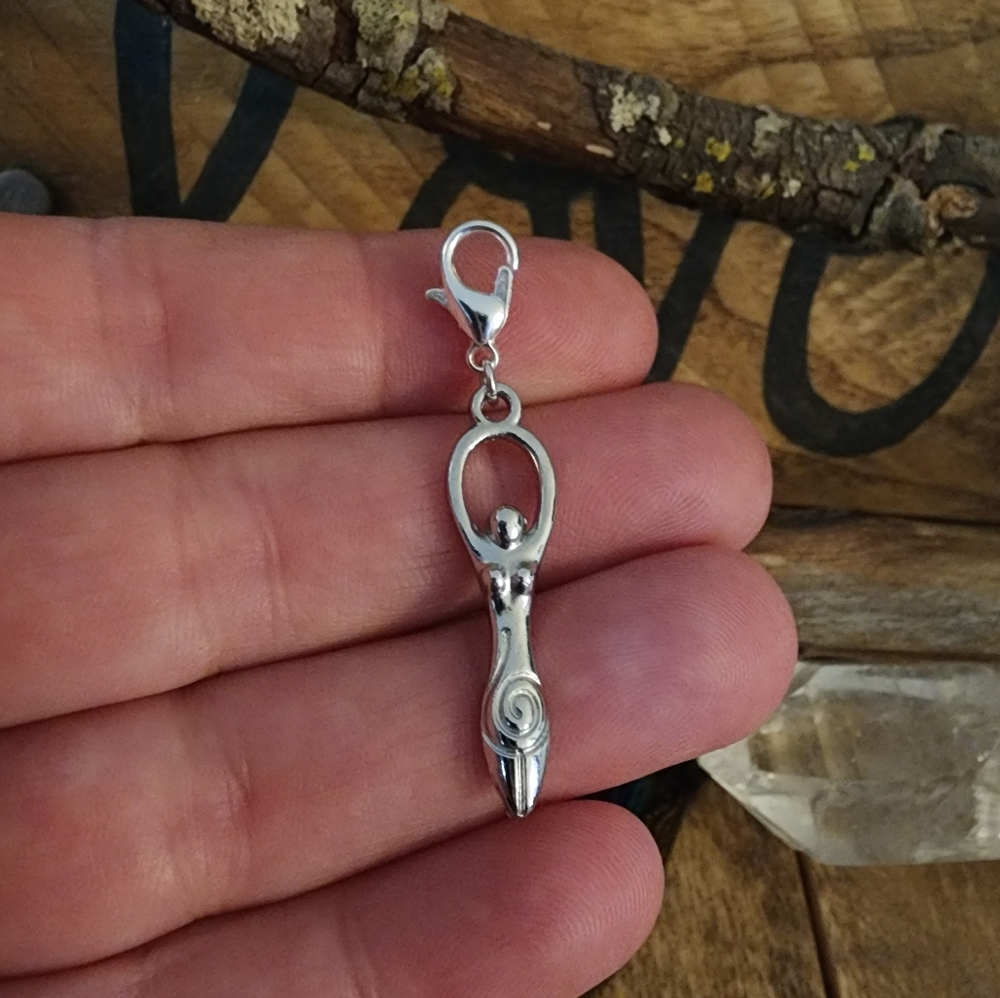 5/$25 Spiral Goddess Charm Pagan Wiccan Witchy Wicca Fertility Goddess Jewelry